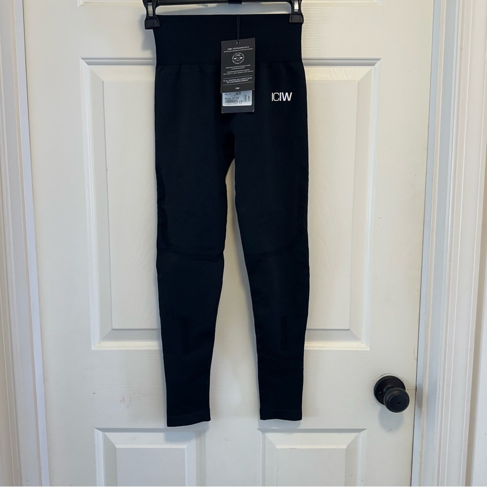 ICIW Leggings Queen Mesh Seamless Black Size Small - Picture 3 of 7